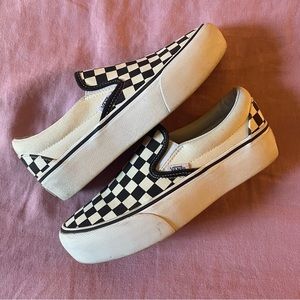 VANS Checkered Platforms